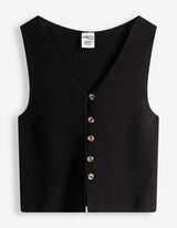 Stricktop - Zierkn&ouml;pfe - schwarz