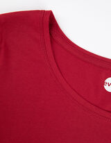 Maglia a manica lunga - Basic - rosso scuro