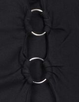 Mini krilo - Kovinski detajli - crna