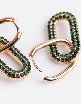 Náušnice - Ozdobné kamínky - zlata