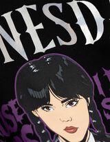 Sweat-shirt - Mercredi - Noir