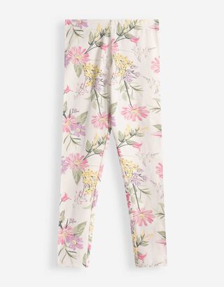 Leggings - Allover-Print - wei&szlig;