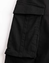 Cargohose - Twill - Schwarz