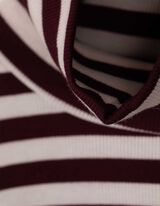 Tričko s dlouhým rukávem - Rolákový límec - bílá