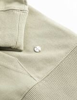 Felpa aperta - Cappuccio con coulisse - verde