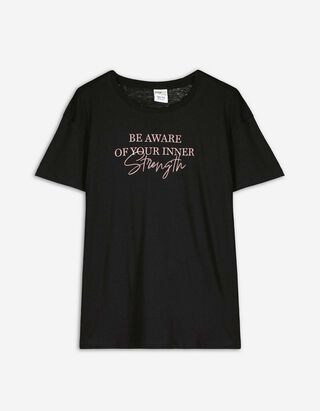 T-Shirt - Glitzerprint - schwarz T-Shirt - Glitzerprint - schwarz
