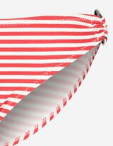 Slip bikini - Righe - rosso