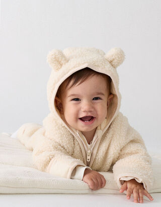 Onesie - Teddyfell - Beige