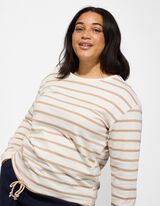 Pullover - Kordel - wei&szlig;