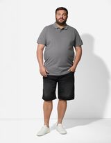 Poloshirt - einfarbig - dunkelgrün