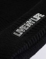 Mütze - Umschlag - schwarz