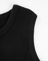 Ujjatlan felső - Megk&ouml;tős &ouml;v - fekete