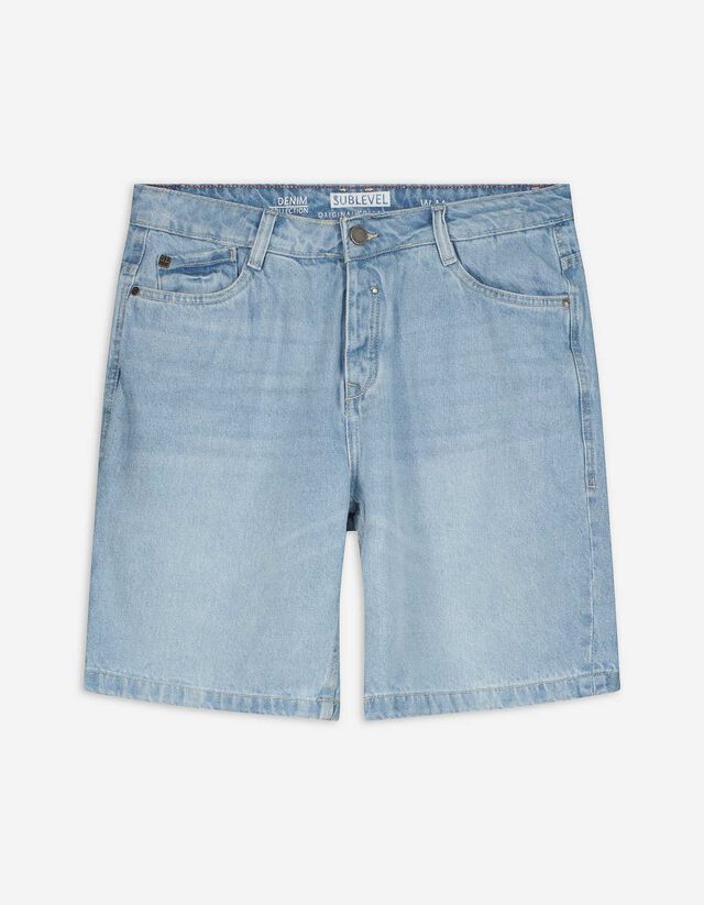 Denim short - Wide leg - lichtblauw