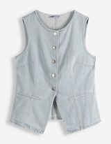 Weste - Slim Fit - hellblau