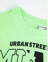 Marškinėliai - Su paveikslėliais - sviesiai zalias