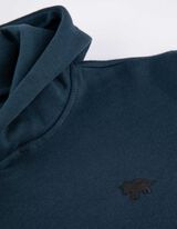 Felpa con cappuccio - Tasca a marsupio - blu scuro