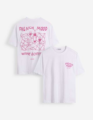 T-Shirt - Print - Wei&szlig;