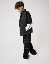 Bodywarmer - Stiknaden - zwart