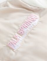 College jas - Materiaalmix - beige