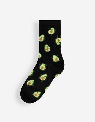 Socken - Allover-Muster - Schwarz