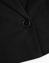 marynarka - z domieszką wiskozy - czarny