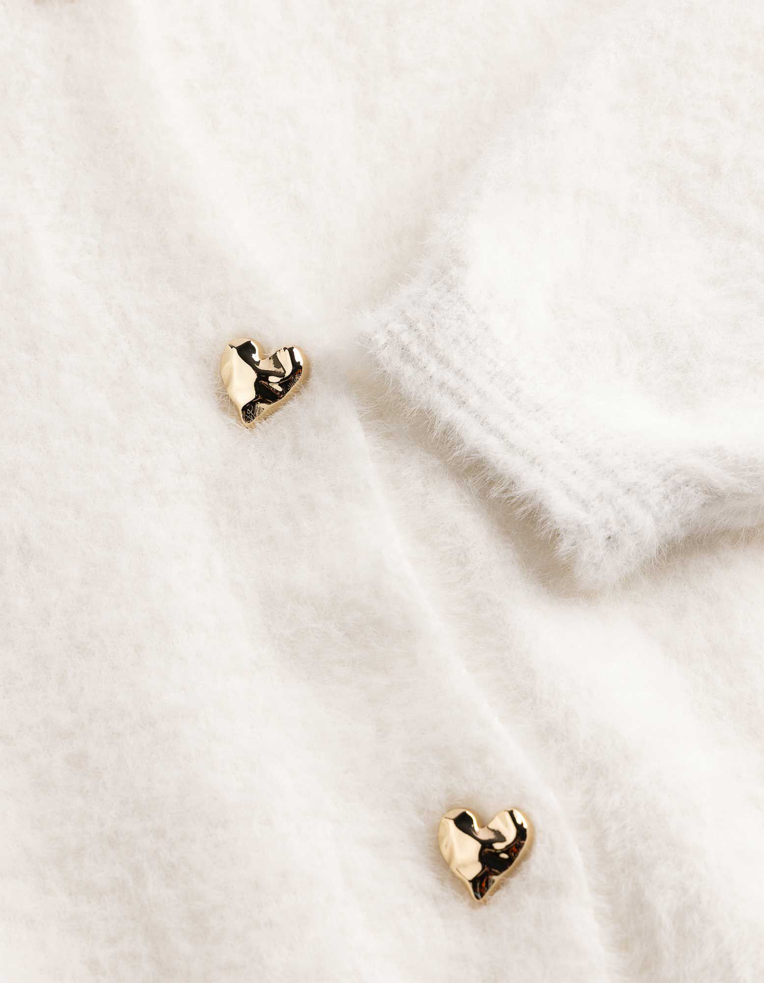 Cardigan - Knopfleiste - Off-White