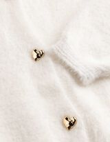 Cardigan - Knopfleiste - Off-White