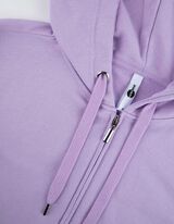 Tepláková bunda - Kapucňa s tunelovým sťahovaním - fialovy