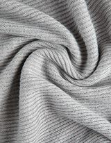 Pulover de tricot - Mâneci supradimensionate - Gri