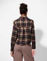 Blúz - Kockás - sötétbarna