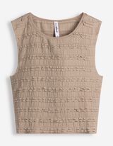 Cropped Top - Cropped - Beige