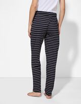 Pantaloni de pijama - Bluză &icirc;n dungi - Albastru inchis