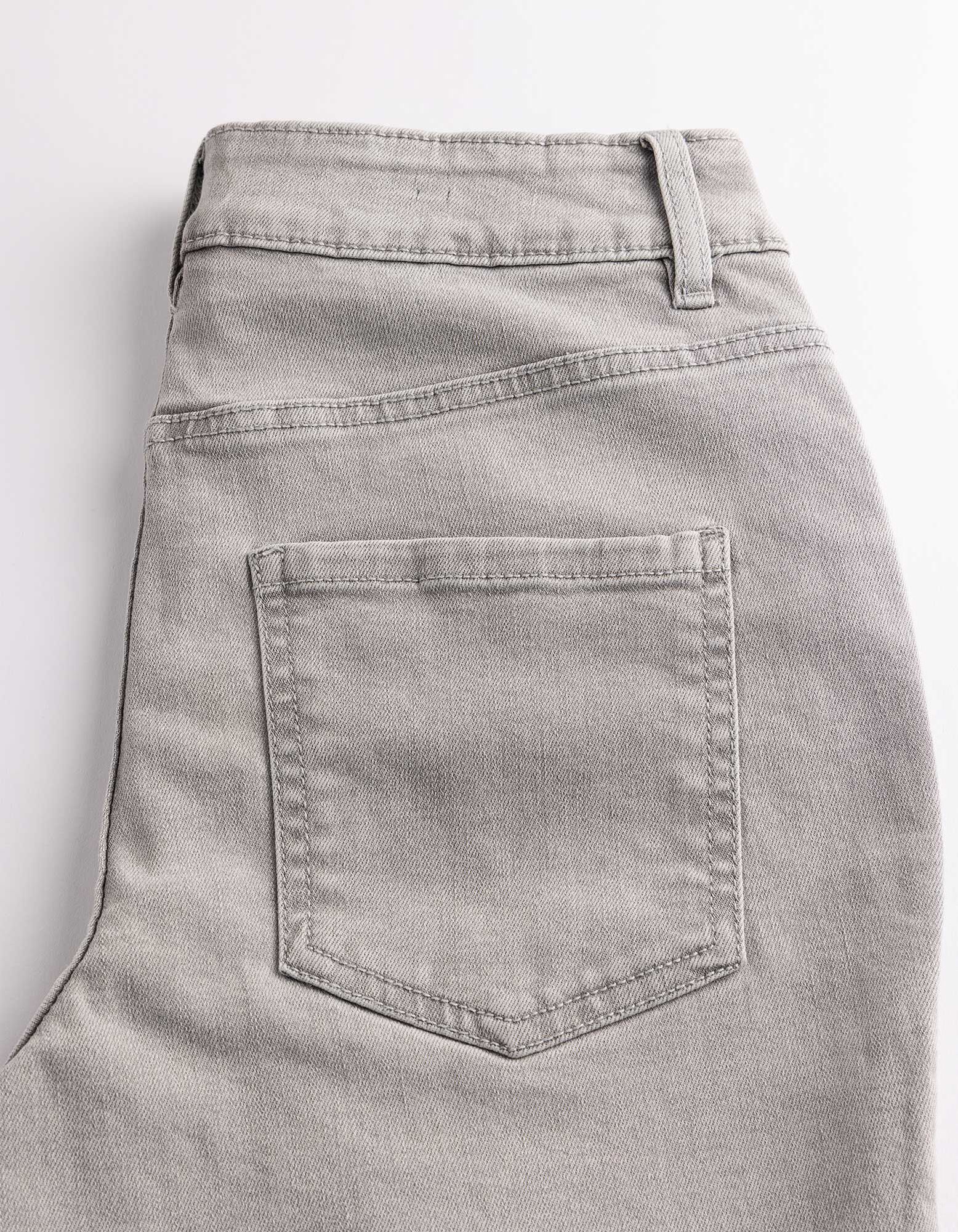 Caprihose - Skinny Fit - Grau
