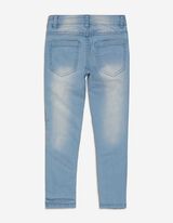 Jeans - Ricami - celeste