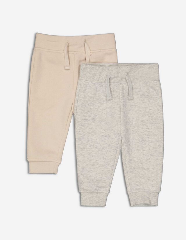 Pantaloni jogging - Pachet de 2 - Gri deschis