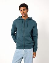 Sweatjacke - Kapuze - Petrol
