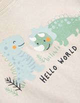 Mar&scaron;kinėliai ilgomis rankovėmis - Priekinis spausdinimas - smelio spalvos