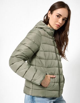 Steppjacke - Wasserabweisend - Khaki