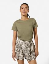T-shirt - Borduursels - Lichtgroen