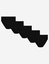 Slip - Confezione da 5 pezzi - nero