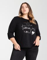 Mar&scaron;kinėliai ilgomis rankovėmis - Reguliuojamas rankovių ilgis - juodas