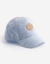 Basecap - Allover-Print - Hellblau