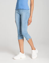 Kapri hlače - Vsebnost streča - svetlo modra