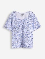 Majica kratkih rukava - Srce izrez - bijela