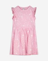 Kleid - Allover-Print - pink