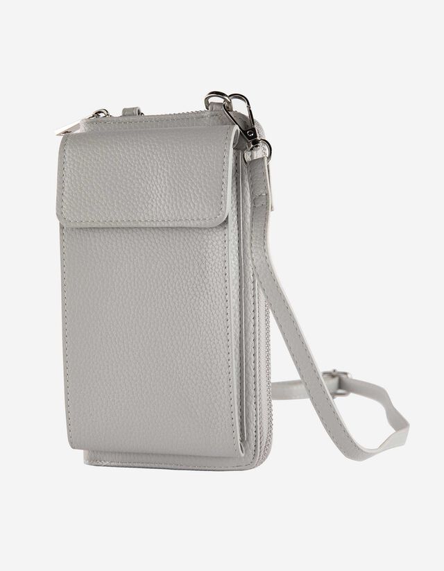 Borsa portacellulare - Similpelle - grigio
