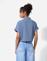 Camicia - Mussola - blu