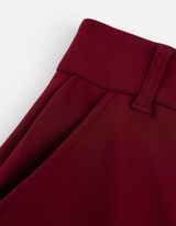 Hlače - Enobarvno - temno rdeca