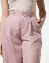 Hlače za obleko - Kroj Wide Fit - pink