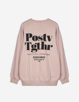 Trikotažinis megztinis - Atgalinis atspaudas - smelio spalvos